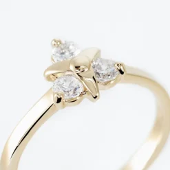 Bague Plaqué Or Jacinth Oxyde De Zirconium-Histoire d'Or Sale