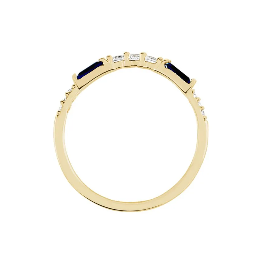 Bague Plaqué Or Jaune Calvin Oxyde De Zirconium-Histoire d'Or Online