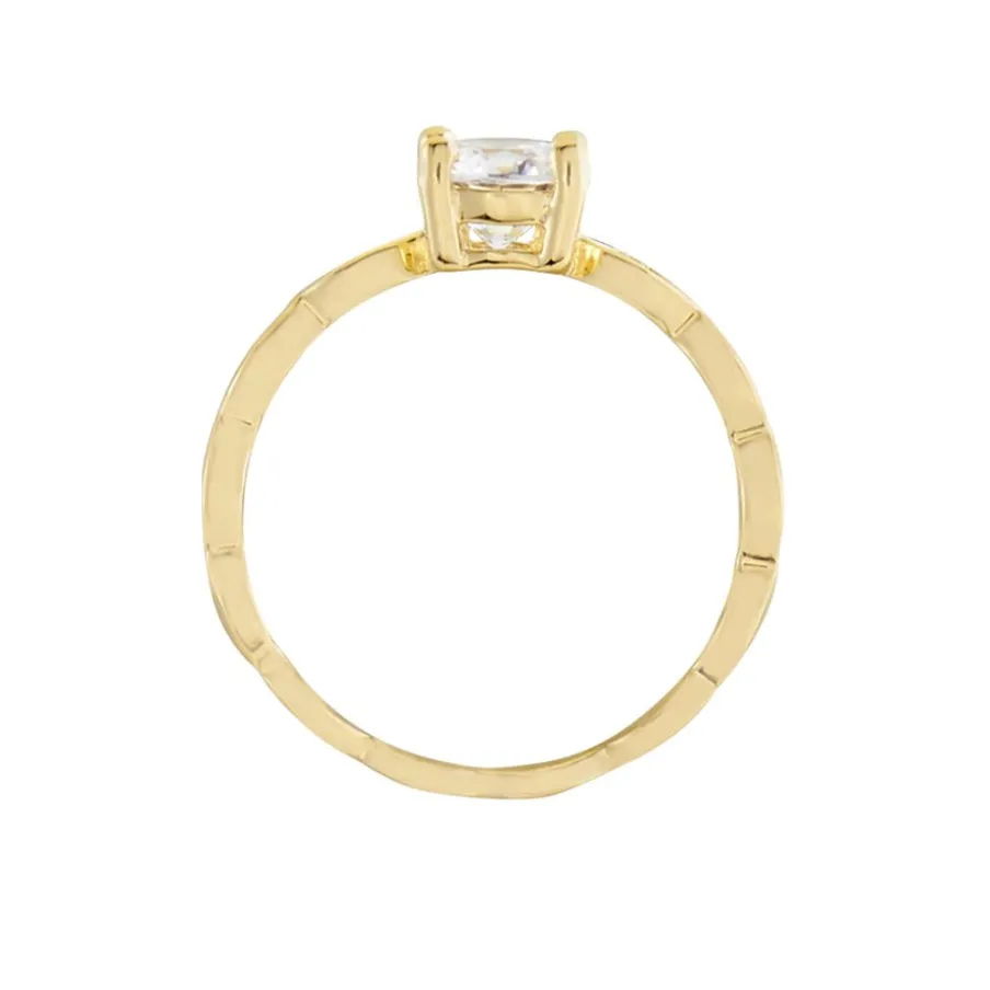 Histoire d'Or Bague Plaqué Or Kurt Oxydes De Zirconium