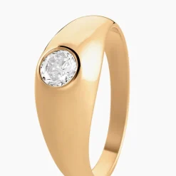 Bague Posie Plaqué Or Jaune Oxyde De Zirconium-Histoire d'Or Clearance