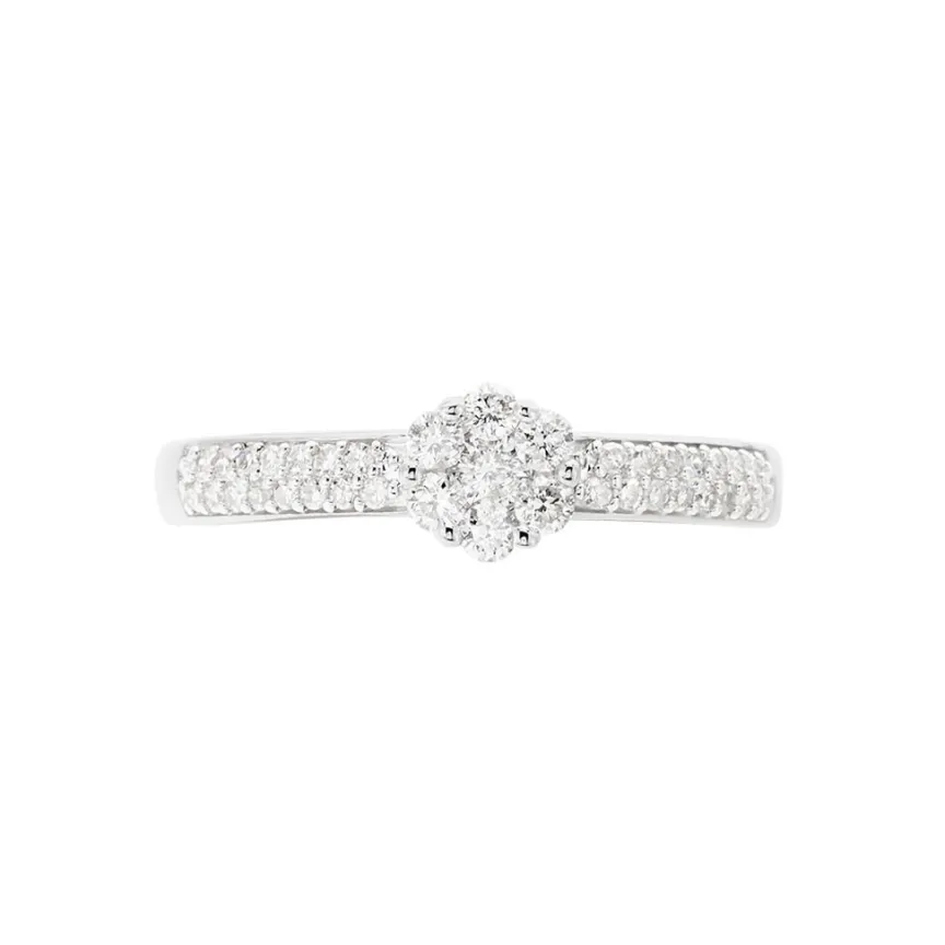 Bague Praya Or Blanc Diamant-Histoire d'Or Discount