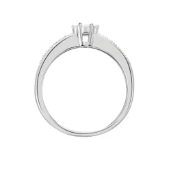 Bague Praya Or Blanc Diamant-Histoire d'Or Discount