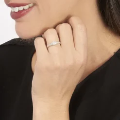 Bague Praya Or Blanc Diamant-Histoire d'Or Discount