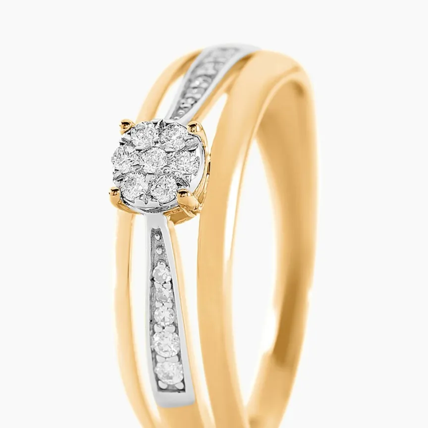 Bague Primrose Or Jaune Diamant-Histoire d'Or New