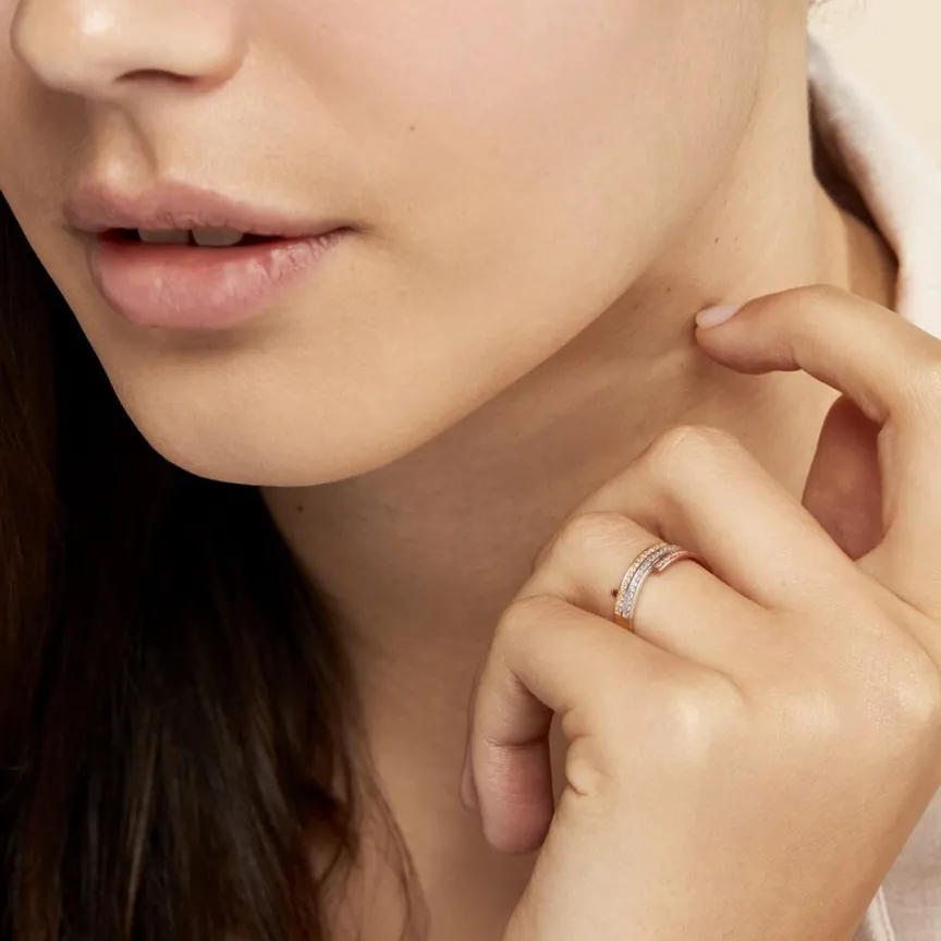 Bague Rama Or Tricolore Oxyde De Zirconium-Histoire d'Or Best