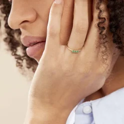 Bague Richie Or Jaune Emaraude-Histoire d'Or Discount