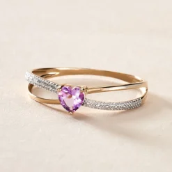 Bague Rory Or Jaune Amethyste-Histoire d'Or Online