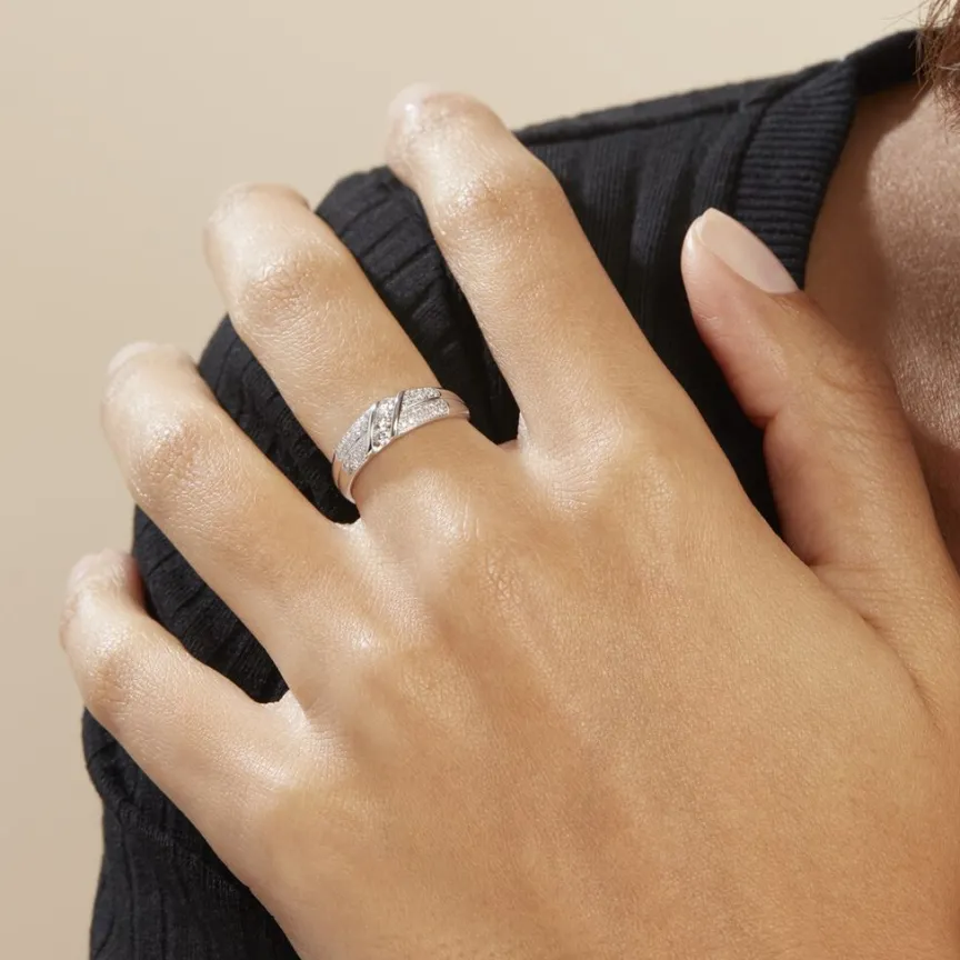 Bague Rosaleen Blanc Diamant Blanc Diamant-Histoire d'Or Discount