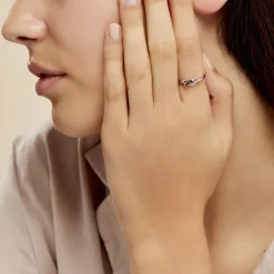 Bague Rosalyne Or Blanc Saphir Et Diamant-Histoire d'Or
