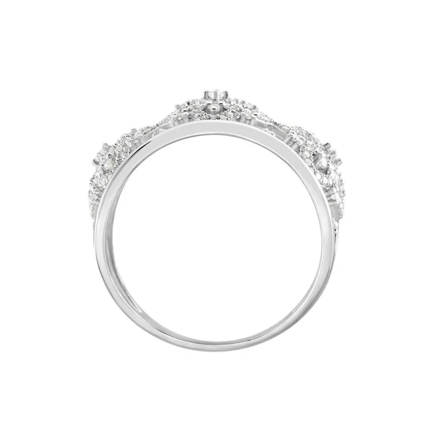 Bague Rosée Or Blanc Diamant-Histoire d'Or Clearance