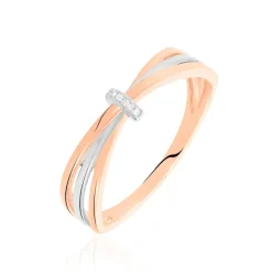 Bague Ruthe Or Bicolore Diamant-Histoire d'Or Sale