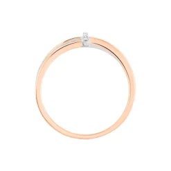 Bague Ruthe Or Bicolore Diamant-Histoire d'Or Sale