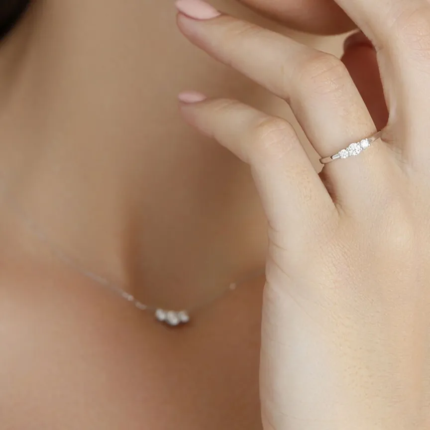 Bague Sabine Or Blanc Diamant-Histoire d'Or Best