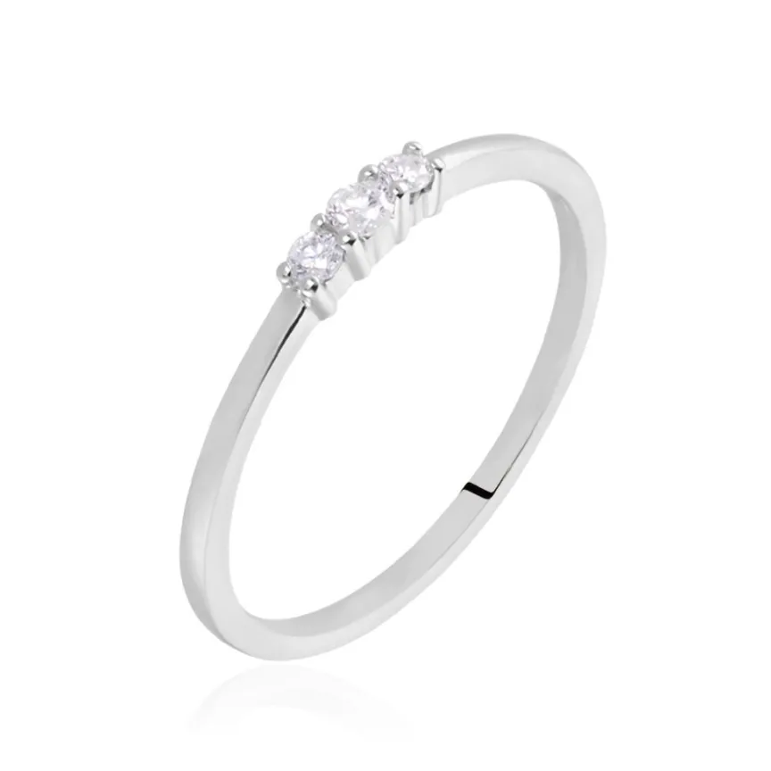 Bague Sabine Or Blanc Diamant-Histoire d'Or Discount