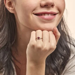 Bague Sagesse Or Jaune Rubis Et Diamant-Histoire d'Or Online