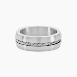 Bague Sam Acier Blanc-Histoire d'Or Sale