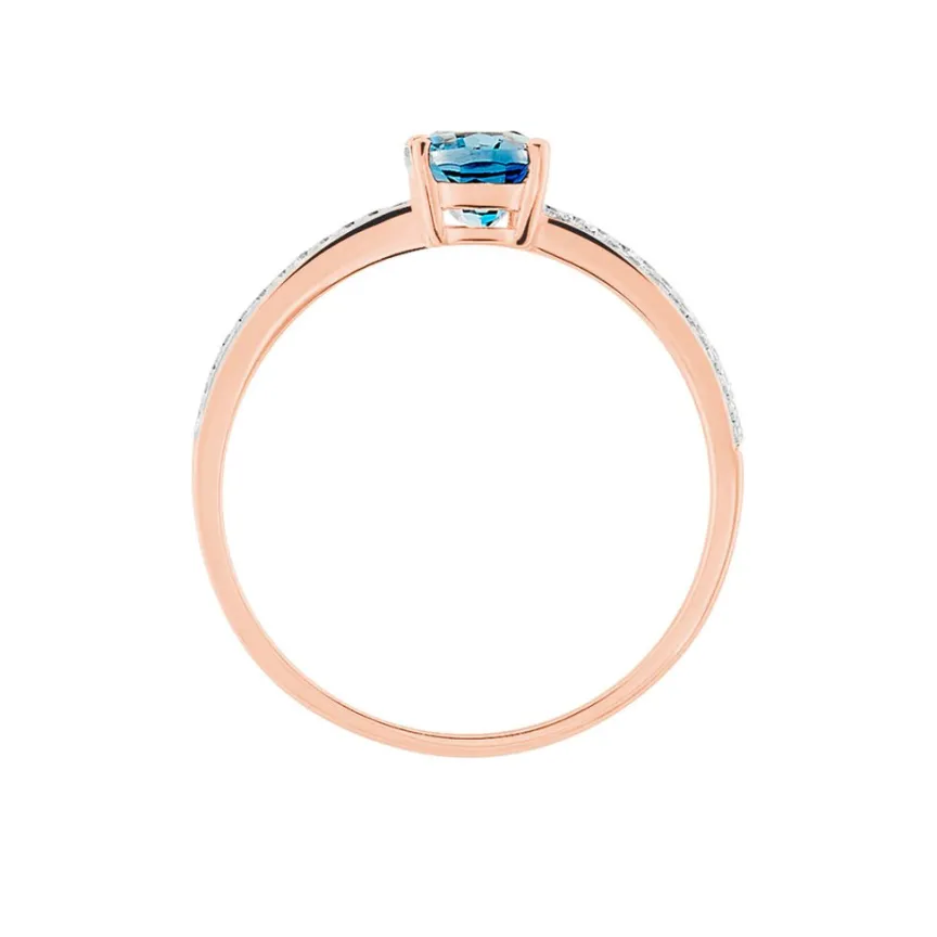 Bague Sarika Or Rose Topaze Et Oxyde De Zirconium-Histoire d'Or Best