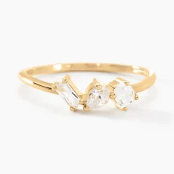 Bague Shiny Garden Or Jaune Oxyde De Zirconium-Histoire d'Or Online