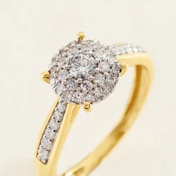 Bague Shirlene Ld Or Jaune Diamant Synthétique-Histoire d'Or Outlet