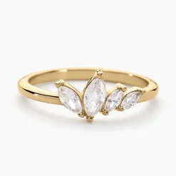 Bague Siona Plaque Or Jaune Oxyde De Zirconium-Histoire d'Or Online