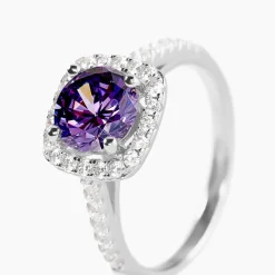 Bague Soa Argent Blanc Oxyde De Zirconium-Histoire d'Or New