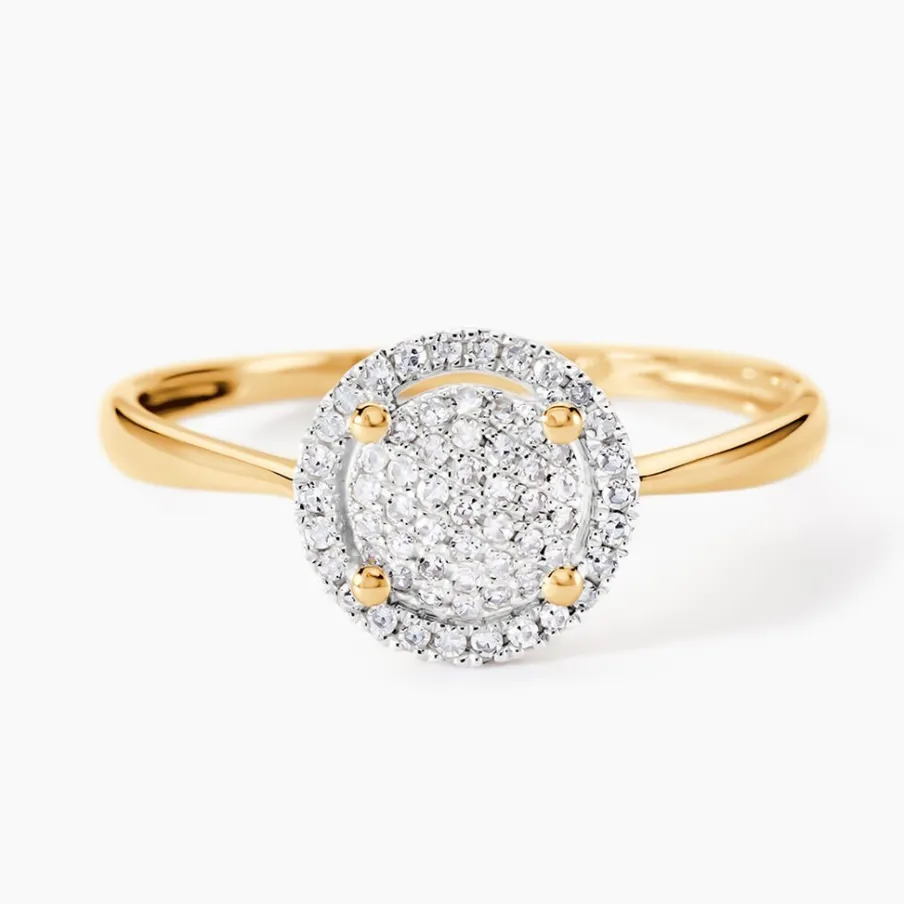 Histoire d'Or Bague Soleil D'hiver