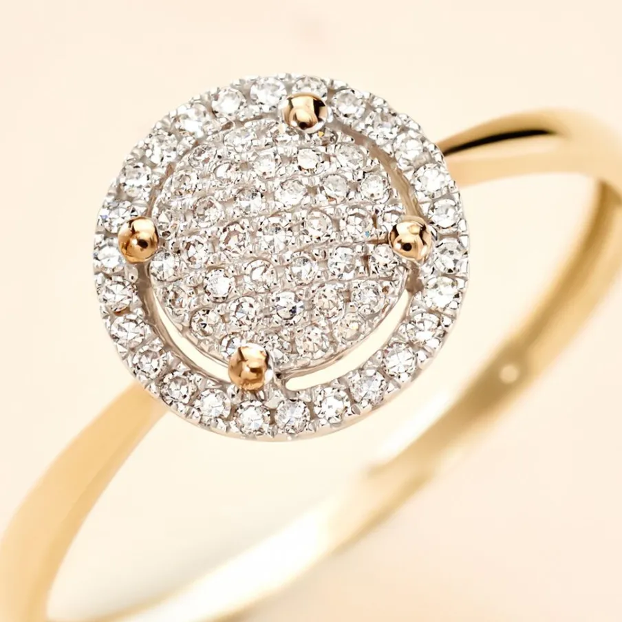 Histoire d'Or Bague Soleil D'hiver