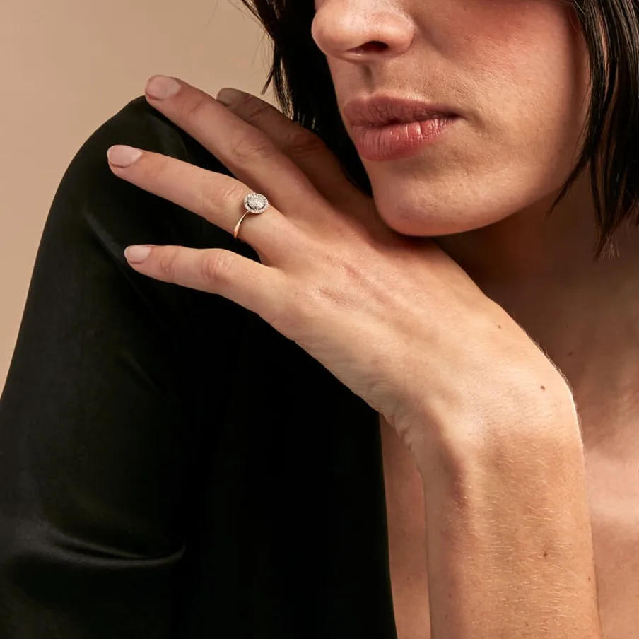 Histoire d'Or Bague Soleil D'hiver