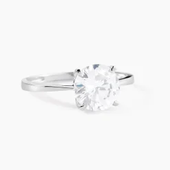 Bague Solitaire Abriel Or Blanc Oxyde De Zirconium-Histoire d'Or Discount
