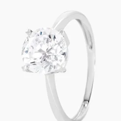 Bague Solitaire Abriel Or Blanc Oxyde De Zirconium-Histoire d'Or Discount
