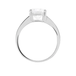 Bague Solitaire Abriel Or Blanc Oxyde De Zirconium-Histoire d'Or Discount