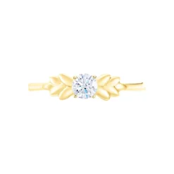 Bague Solitaire Alexine Or Jaune Oxyde De Zirconium-Histoire d'Or