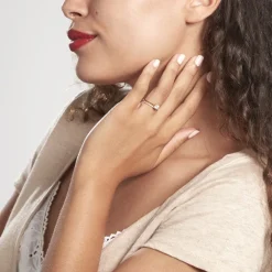 Histoire d'Or Bague Solitaire Anatoline De Zirconium