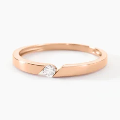 Bague Solitaire Anilie Or Rose Diamant-Histoire d'Or Best
