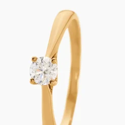 Histoire d'Or Bague Solitaire Aphrodite Or Jaune Diamant