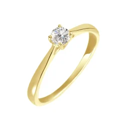 Histoire d'Or Bague Solitaire Aphrodite Or Jaune Diamant