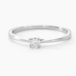 Bague Solitaire Aphrodite Or Blanc Diamant-Histoire d'Or New