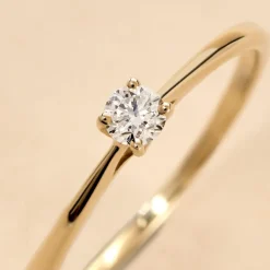 Bague Solitaire Aphrodite Or Jaune Diamant-Histoire d'Or Clearance