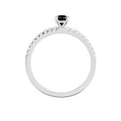 Bague Solitaire Argent Blanc Quitteri Oxyde De Zirconium-Histoire d'Or New