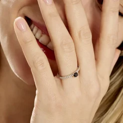 Bague Solitaire Argent Blanc Quitteri Oxyde De Zirconium-Histoire d'Or New