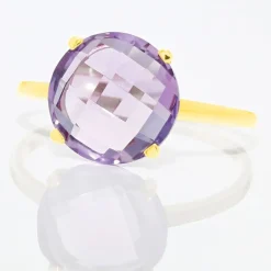 Bague Solitaire Armantia Or Jaune Amethyste-Histoire d'Or New