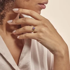 Bague Solitaire Arzula Or Jaune Amethyste-Histoire d'Or Discount