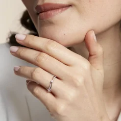 Bague Solitaire Asia Or Blanc Diamant-Histoire d'Or New