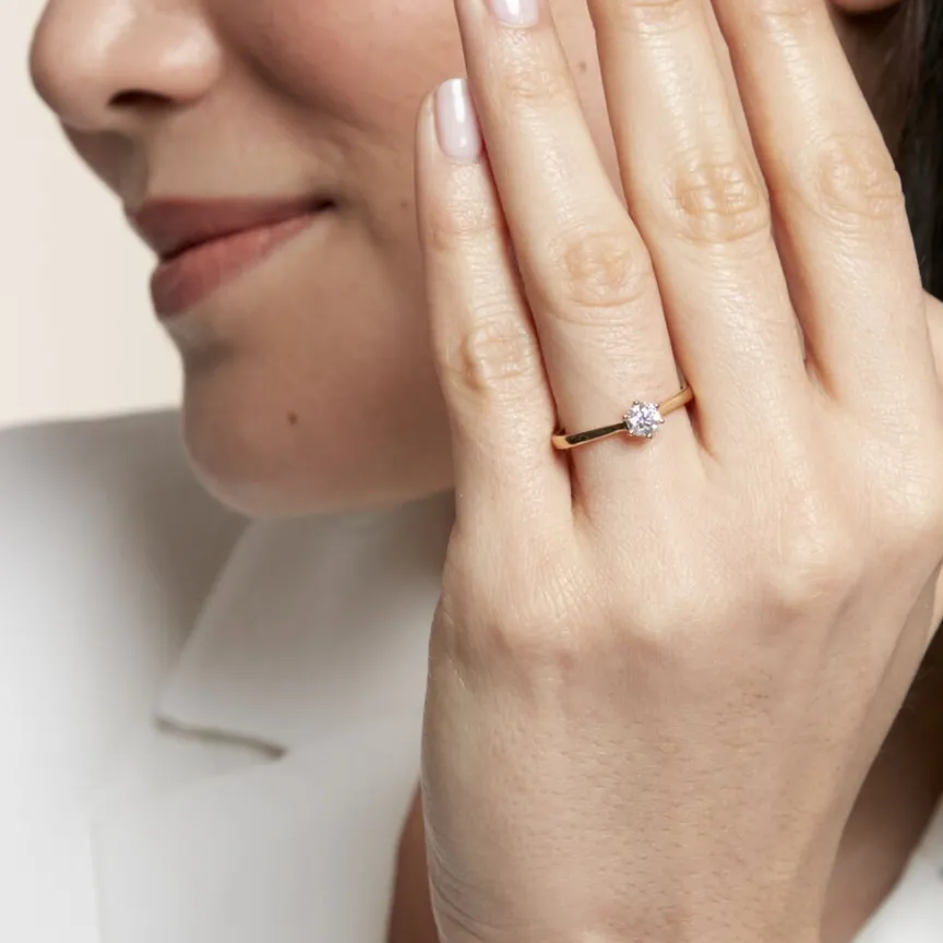 Bague Solitaire Athena-Histoire d'Or Clearance