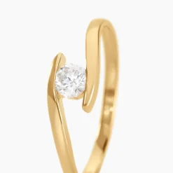 Histoire d'Or Bague Solitaire Camilia De Zirconium