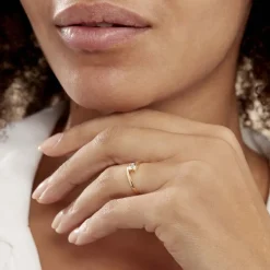 Histoire d'Or Bague Solitaire Camilia De Zirconium