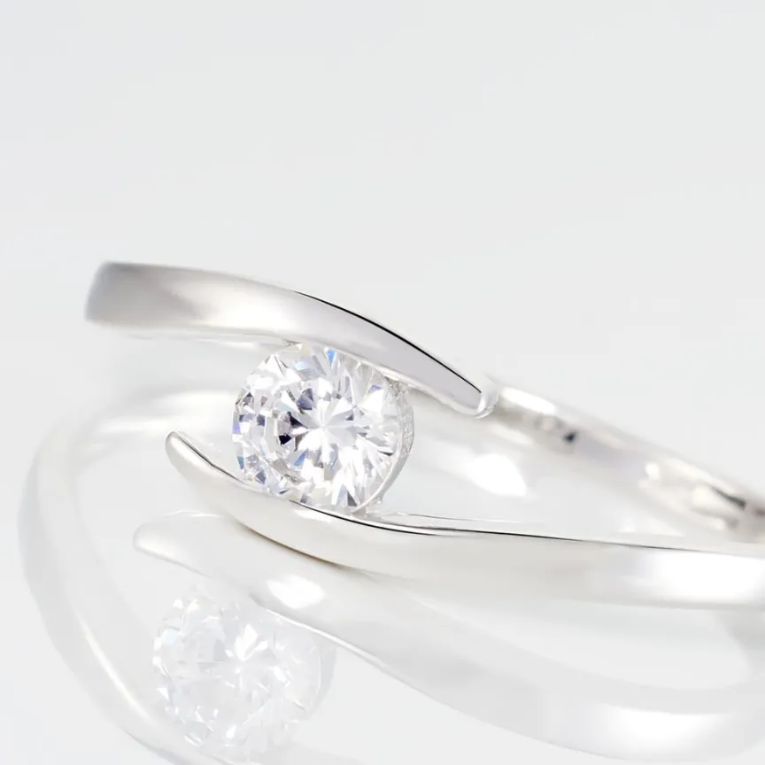 Bague Solitaire Camilia De Zirconium-Histoire d'Or Clearance