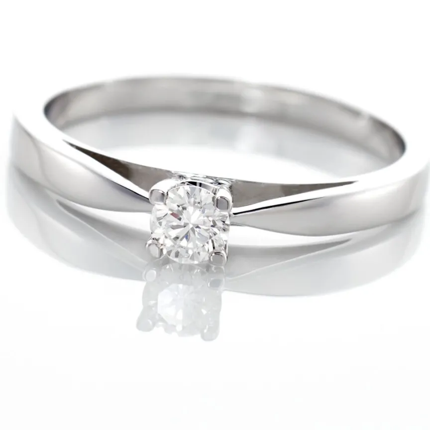 Bague Solitaire Celina Or Blanc Diamant-Histoire d'Or Online