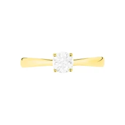 Bague Solitaire Collection Victoria Or Jaune Diamant-Histoire d'Or New
