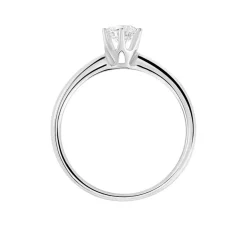 Bague Solitaire Dallal Or Blanc Diamant-Histoire d'Or Discount